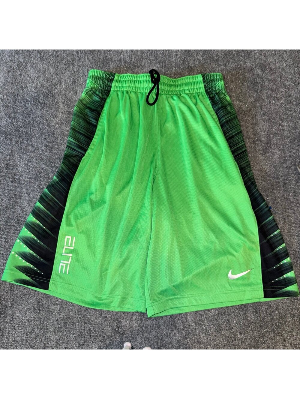 Nike Elite Green Baggy Hoop Shorts Mens LG Vtg y2k 90s Rare